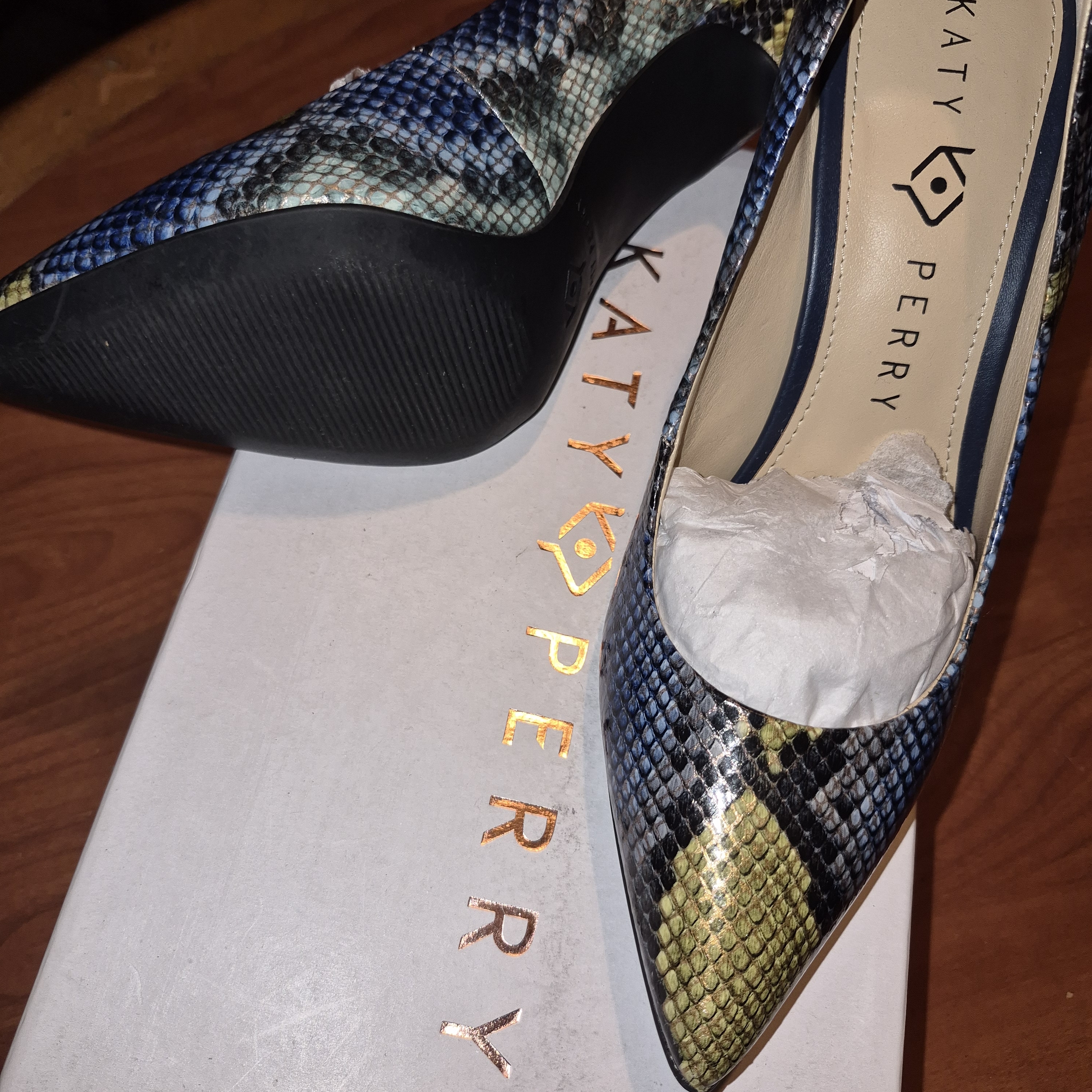 Katy Perry Collections Multicolor Snakeskin Heels